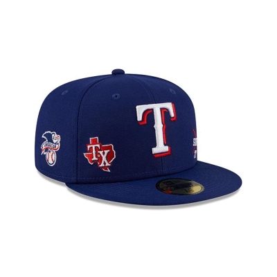 Blue Texas Rangers Hat - New Era MLB Multi 59FIFTY Fitted Caps USA1764058